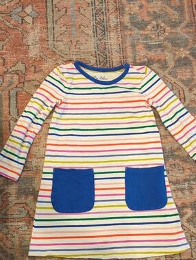 Mini Boden Colorful Striped Dress